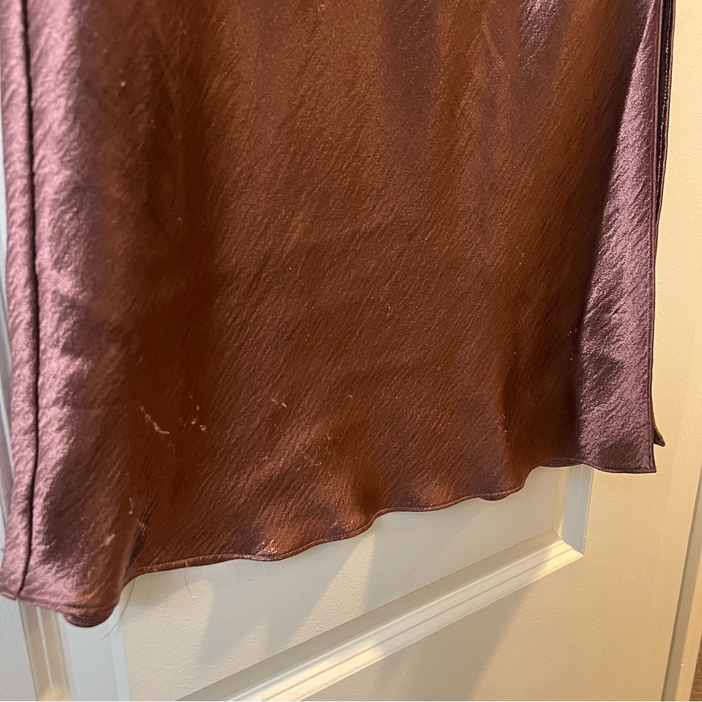 Victoria Secret Rosé Metallic Maxi Skirt - Picture 3 of 7